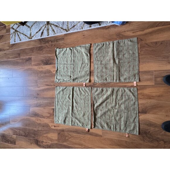 Great Finds Reversible Floral & Plaid Rustic Design Dinner Napkins Set Of 4 - Picture 2 of 12